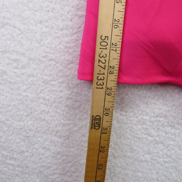Allison Kelly Dress Sz Large Hot Pink Mini Adjustable Straps Sweetheart Neckline - Picture 13 of 13